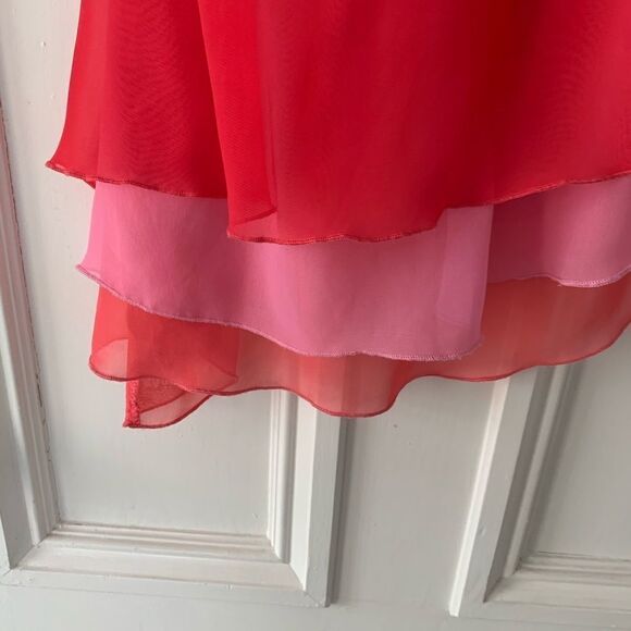 Cherokee dark pink layered high neck tank M - Picture 3 of 4